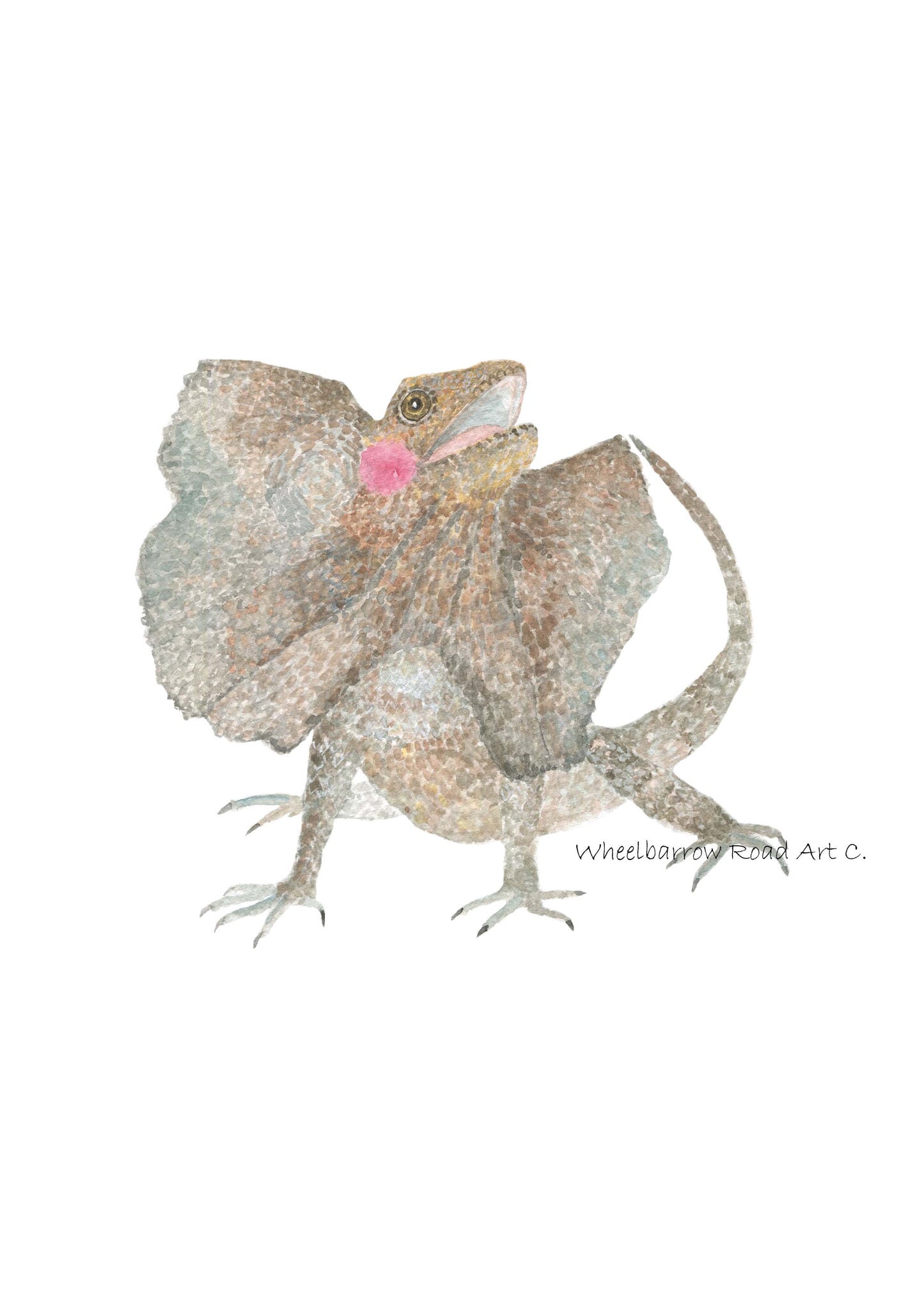 FRILLED-NECK LIZARD NURSERY PRINT