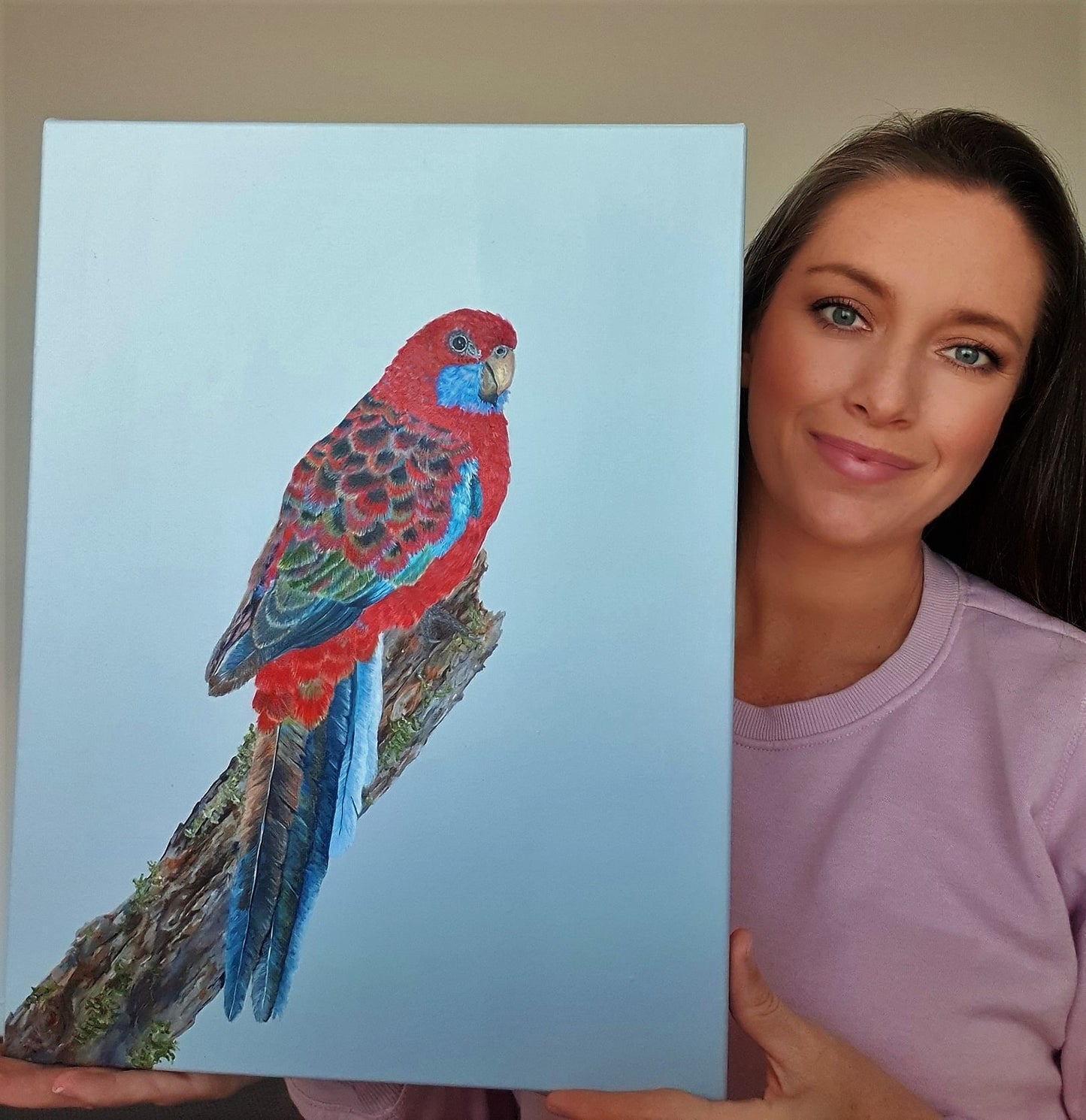 "Rocky" Crimson Rosella Painting